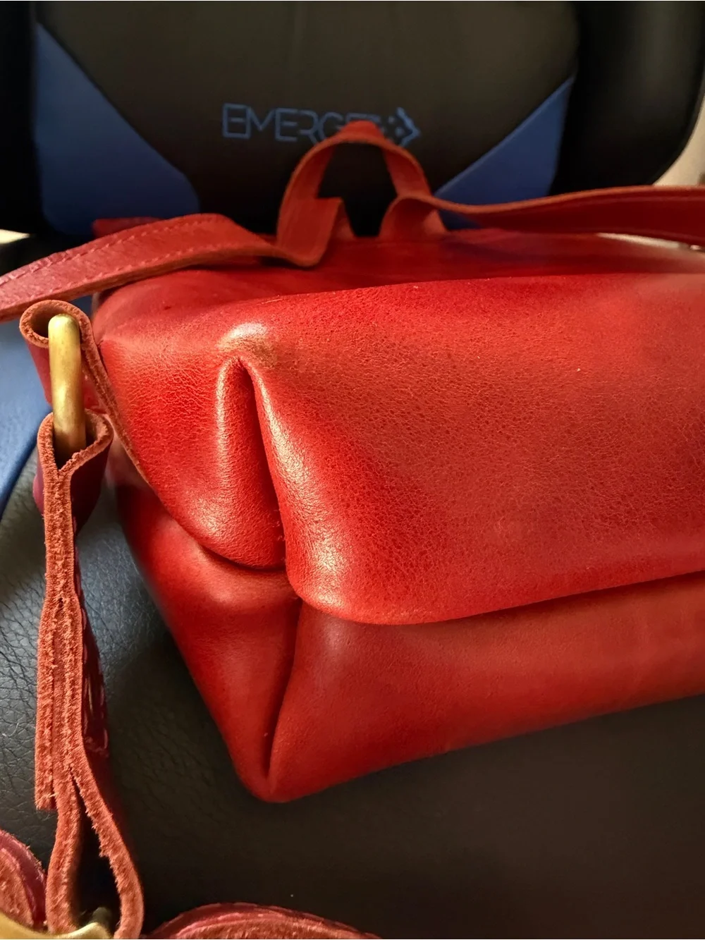 Portland leather goods laptop bag